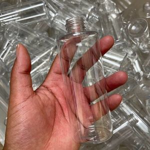 4 oz Plastic Bottles with White Screw Caps - Set of 24 Units.